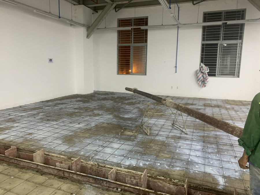 THI CÔNG NÂNG SÀN NHÀ XƯỞNG HÃNG XE MASERITY -  PHƯỜNG TÂN THUẬN ĐÔNG - HCM